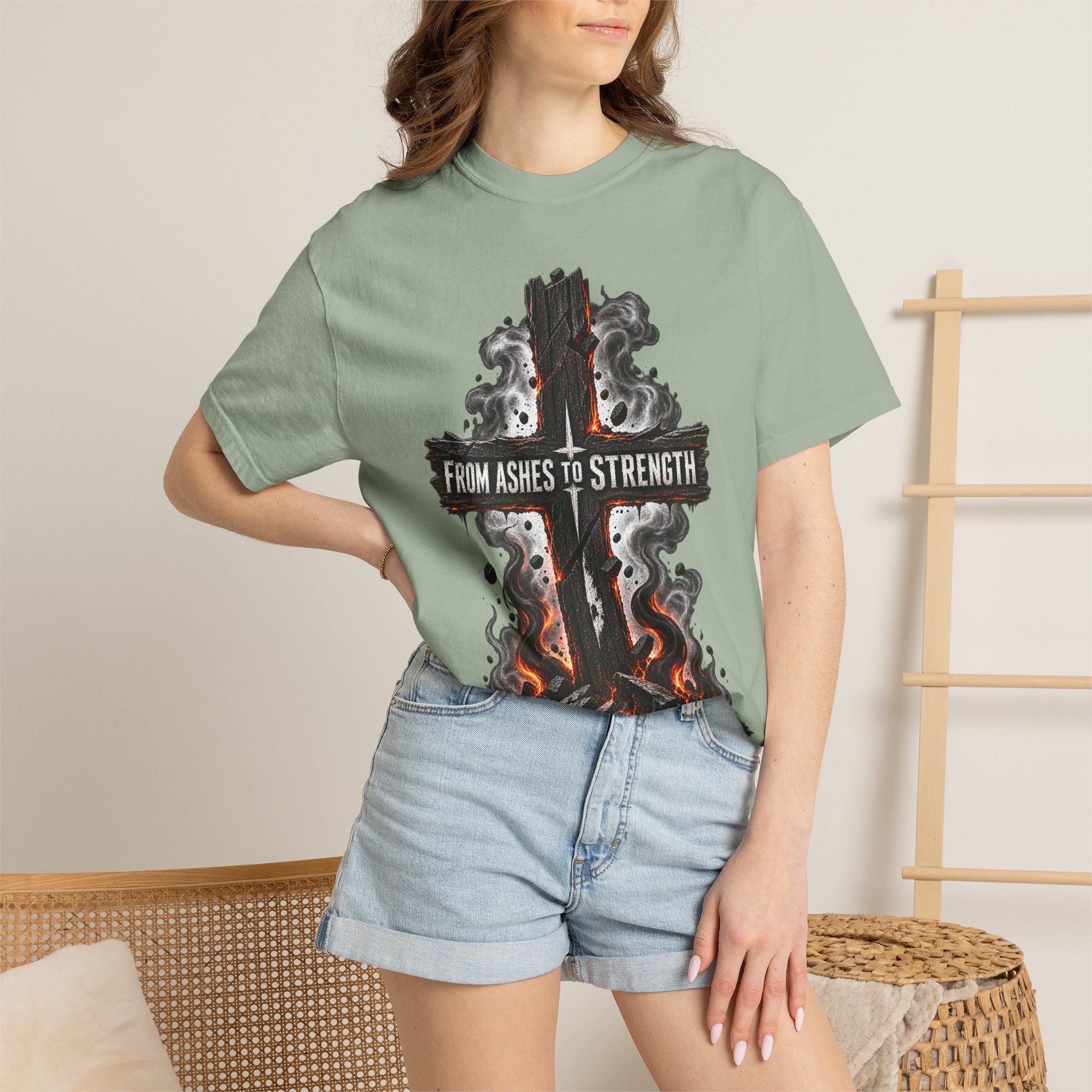 From Ashes to Strength Cross T-Shirt