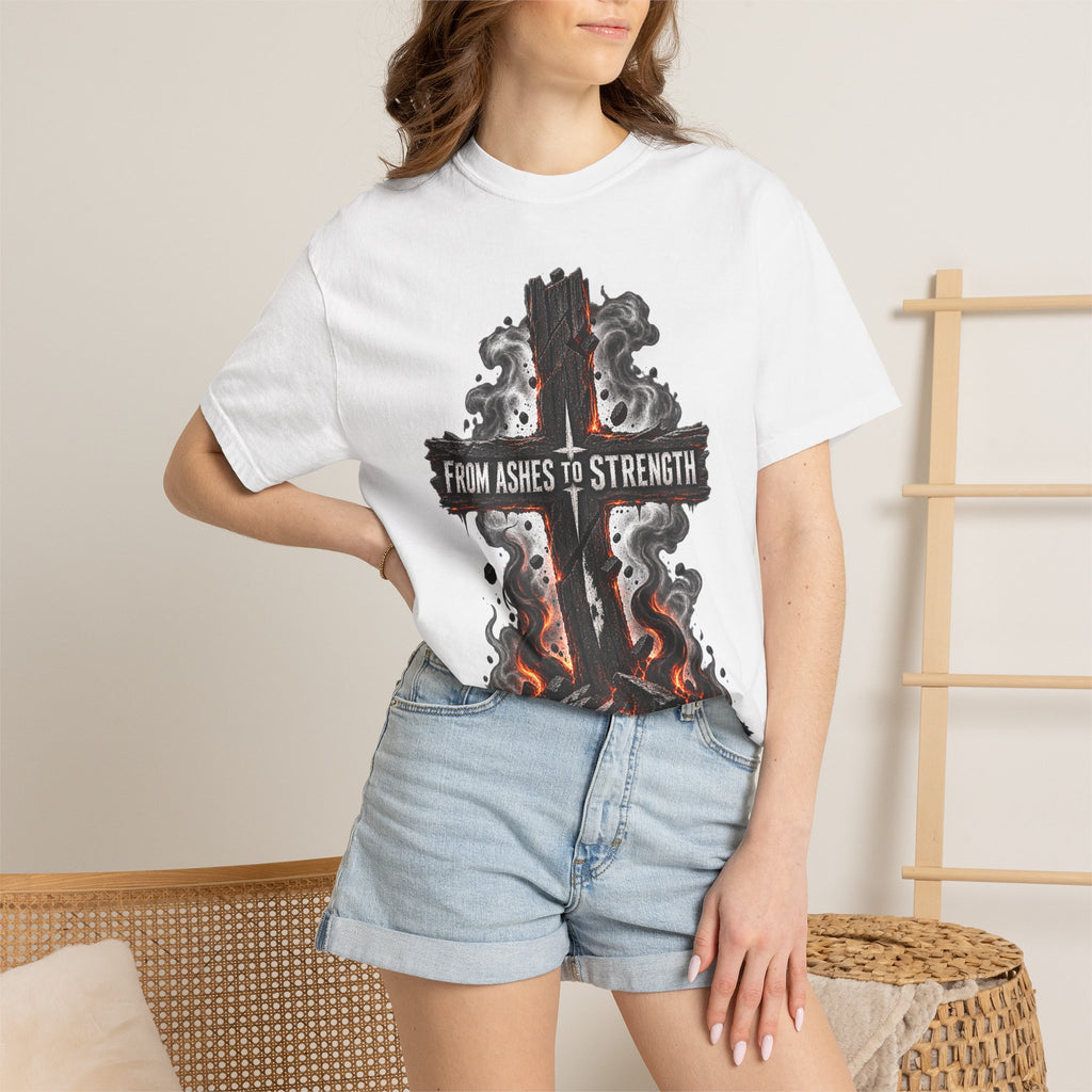 From Ashes to Strength Cross T-Shirt
