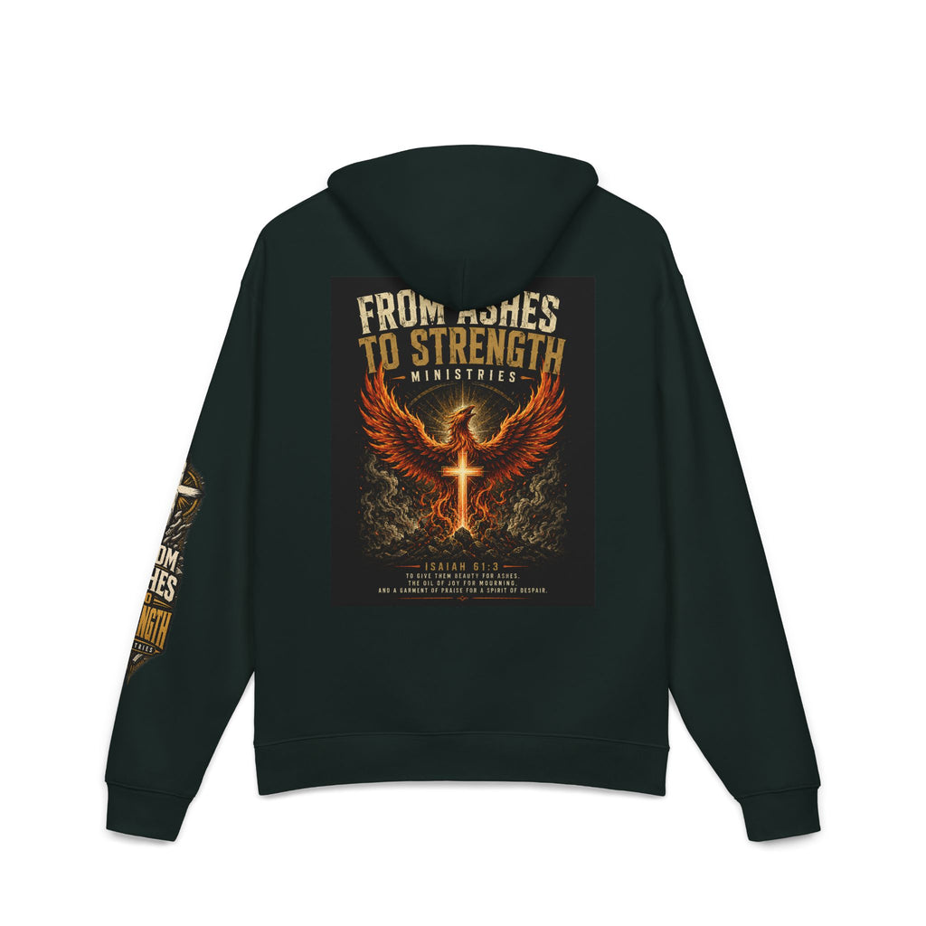 From Ashes to Strength Hoodie — Christian Faith Inspirational Pullover