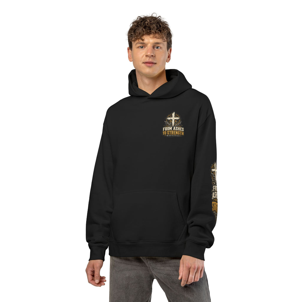 From Ashes to Strength Hoodie — Christian Faith Inspirational Pullover