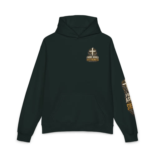 From Ashes to Strength Hoodie — Christian Faith Inspirational Pullover