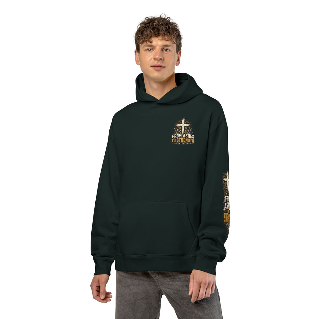 From Ashes to Strength Hoodie — Christian Faith Inspirational Pullover