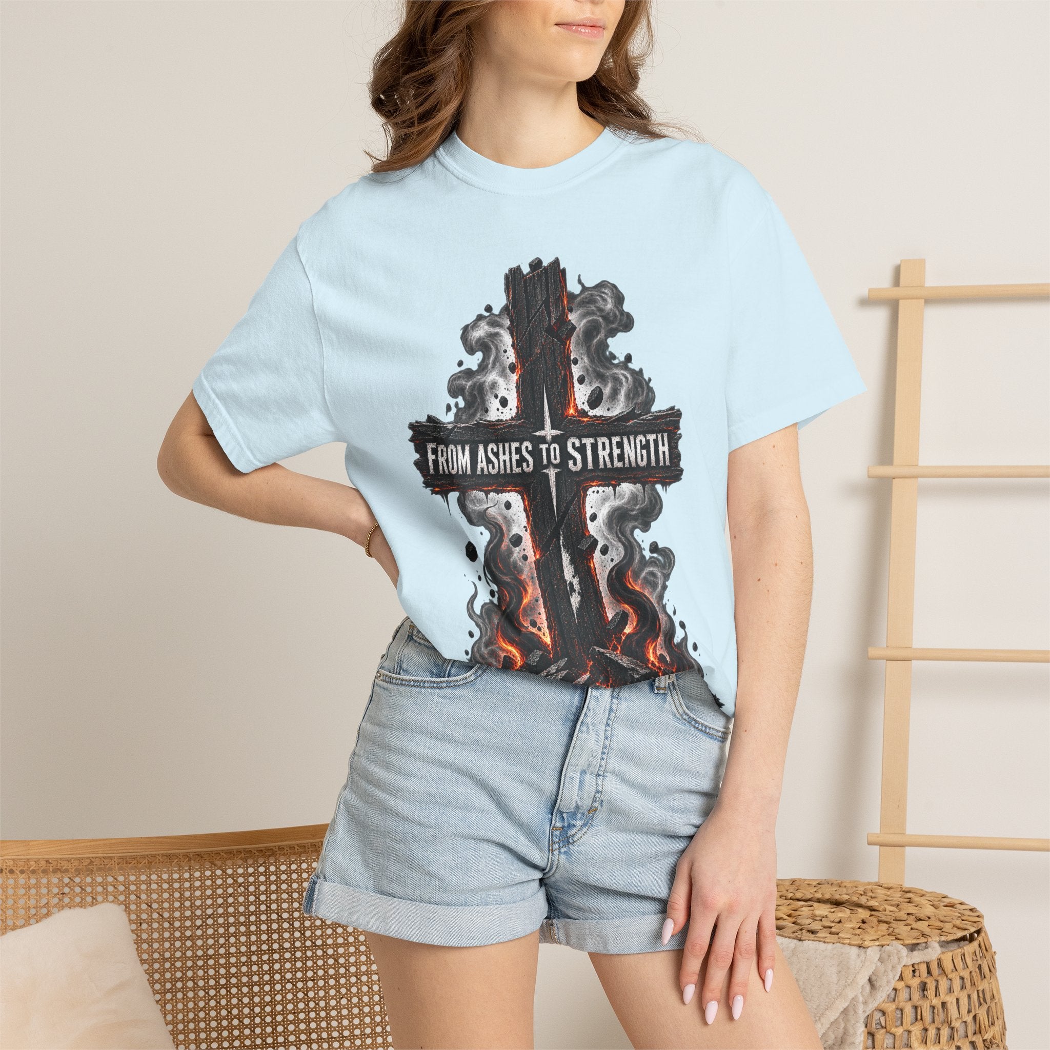 From Ashes to Strength Cross T-Shirt