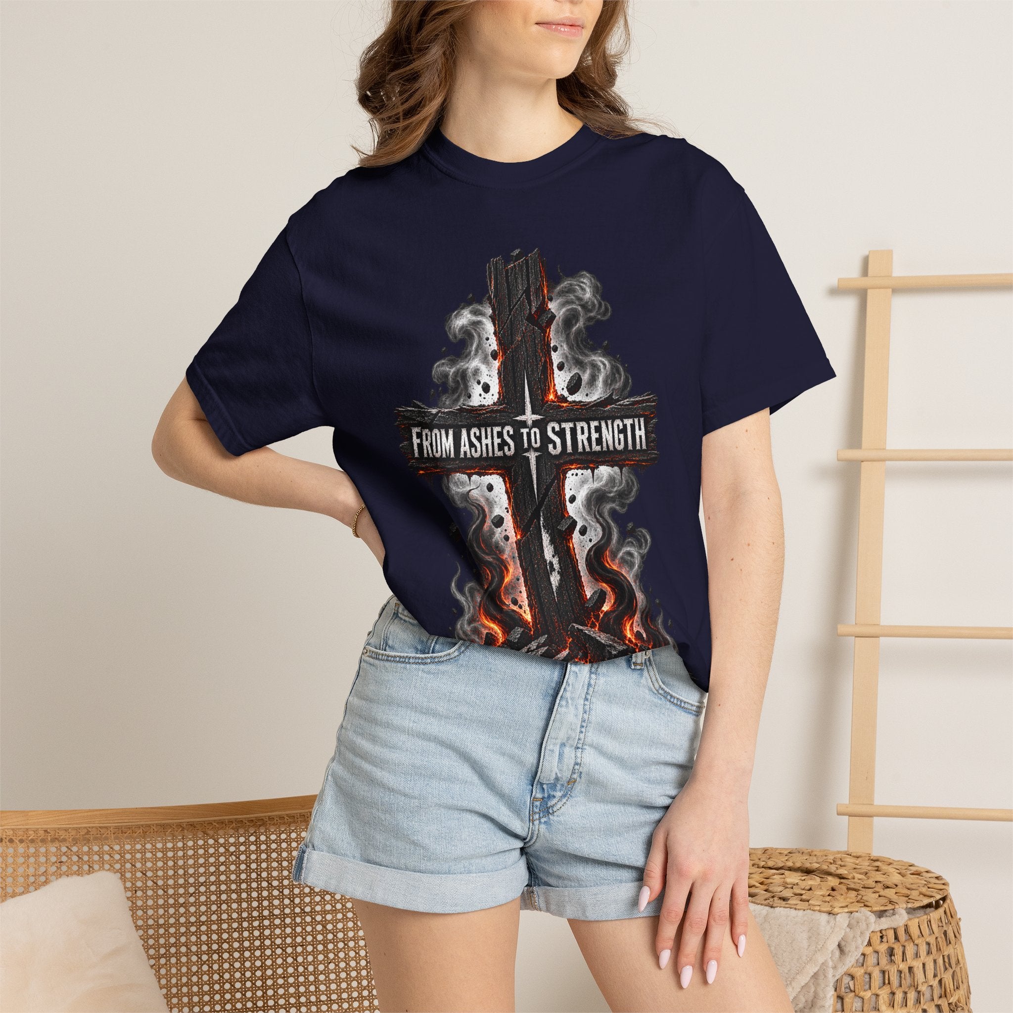 From Ashes to Strength Cross T-Shirt